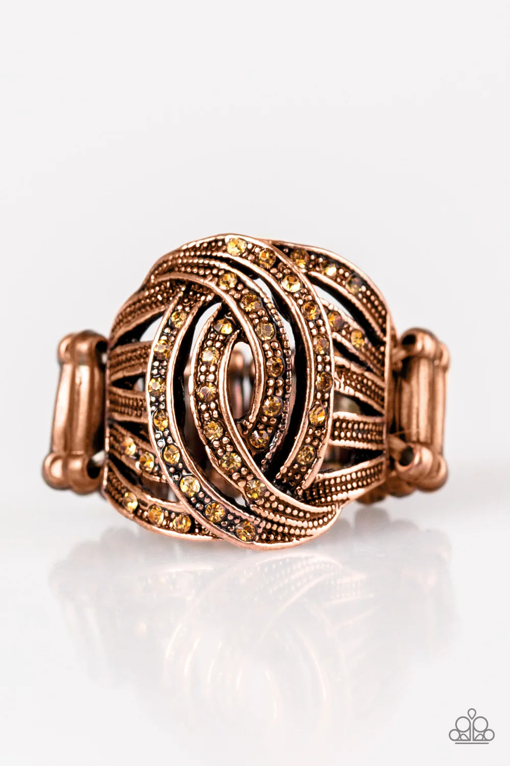 Cut and Runway Copper Ring