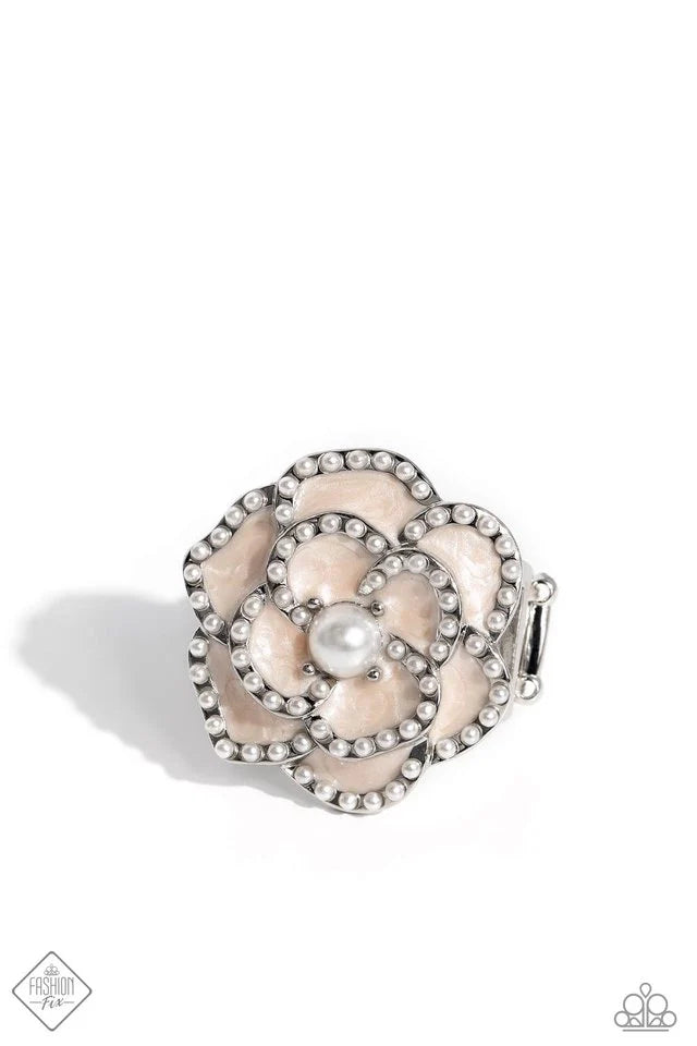 Debonair Delight White Ring