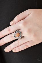 Load image into Gallery viewer, All the World's a Stagecoach Brown Ring