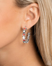 Load image into Gallery viewer, Star Spangled Statement Red Earrings