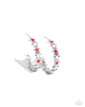 Load image into Gallery viewer, Star Spangled Statement Red Earrings