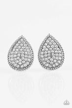 Load image into Gallery viewer, A Run For Their Money White Post Earrings