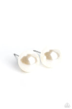 Load image into Gallery viewer, Debutante Details White Post Earrings