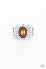 Load image into Gallery viewer, Glittering Go Getter Brown Ring