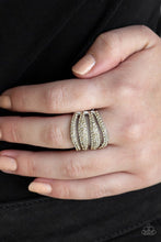 Load image into Gallery viewer, Roll Out the Diamonds Brown Ring