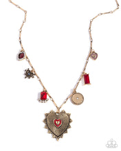 Load image into Gallery viewer, Fabulous Facade Red Necklace