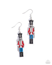 Load image into Gallery viewer, Nutcracker Nuance Red Earrings