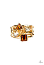 Load image into Gallery viewer, Geo Jazz Brown Ring