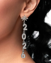 Load image into Gallery viewer, Ring in The Shimmer White Earrings