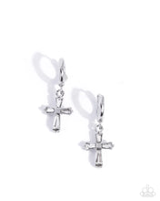Load image into Gallery viewer, Sacred Shine White Hoop Earrings