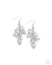Load image into Gallery viewer, Flourishing Feature White Earrings