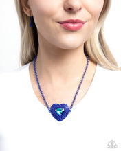 Load image into Gallery viewer, Locket Leisure Blue Necklace
