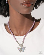 Load image into Gallery viewer, On SHIMMERING Wings Pink Necklace