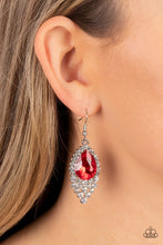 Load image into Gallery viewer, Glamorous Glimmer Red Earrings