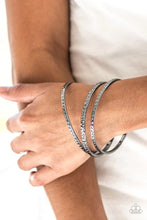 Load image into Gallery viewer, Casually Couture Black Bangles
