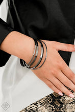 Load image into Gallery viewer, Ensnared Black Bangles