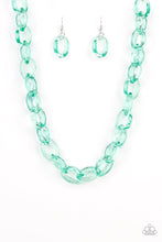 Load image into Gallery viewer, Ice Queen Green Acrylic Necklace
