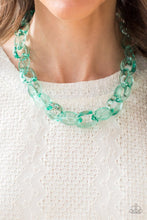 Load image into Gallery viewer, Ice Queen Green Acrylic Necklace