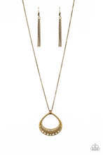 Load image into Gallery viewer, Prehistoric Drama Brass Necklace
