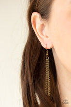Load image into Gallery viewer, Prehistoric Drama Brass Necklace