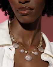 Load image into Gallery viewer, Seashell Sophistication Brown Necklace