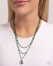 Load image into Gallery viewer, Spiral Safari Green Necklace