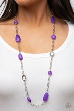 Load image into Gallery viewer, Barcelona Bash Purple Necklace