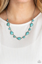 Load image into Gallery viewer, Heavenly Teardrops Blue Necklace