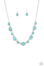 Load image into Gallery viewer, Heavenly Teardrops Blue Necklace
