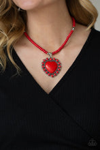 Load image into Gallery viewer, A Heart of Stone Red Necklace