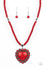 Load image into Gallery viewer, A Heart of Stone Red Necklace