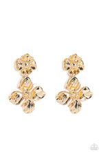 Load image into Gallery viewer, Glided Grace Gold Post Earrings