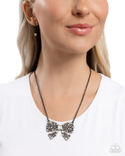 Load image into Gallery viewer, Bewitching Bow Black Necklace