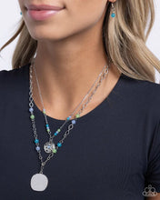 Load image into Gallery viewer, Sand Dollar Season Blue Necklace
