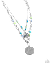Load image into Gallery viewer, Sand Dollar Season Blue Necklace