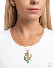 Load image into Gallery viewer, Carefree Cactus Copper Necklace