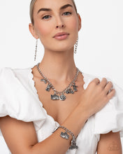 Load image into Gallery viewer, French Influence Silver Necklace
