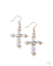 Load image into Gallery viewer, Heavenly Homage White Earrings