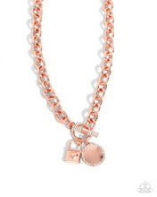 Load image into Gallery viewer, Locked Lady Copper Necklace