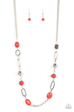 Barefoot Bohemian Red Necklace
