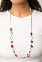 Load image into Gallery viewer, Barefoot Bohemian Red Necklace