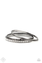 Load image into Gallery viewer, Fearless Shimmer Black Bangles