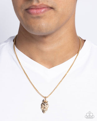 Wolf Warrior Gold Men’s Necklace