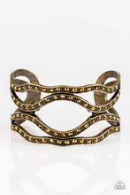 Load image into Gallery viewer, Speaks Volumes Brass Cuff Bracelet