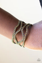 Load image into Gallery viewer, Speaks Volumes Brass Cuff Bracelet