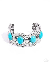Load image into Gallery viewer, Sandstone Serenade Blue Cuff Bracelet