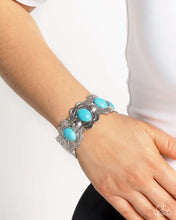 Load image into Gallery viewer, Sandstone Serenade Blue Cuff Bracelet