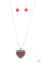 Load image into Gallery viewer, Wholeheartedly Whimsical Red Necklace