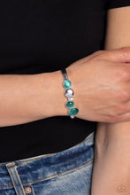 Load image into Gallery viewer, Elegant Escapade Green Cuff Bracelet