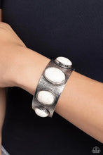 Load image into Gallery viewer, Earthly Echo White Cuff Bracelet